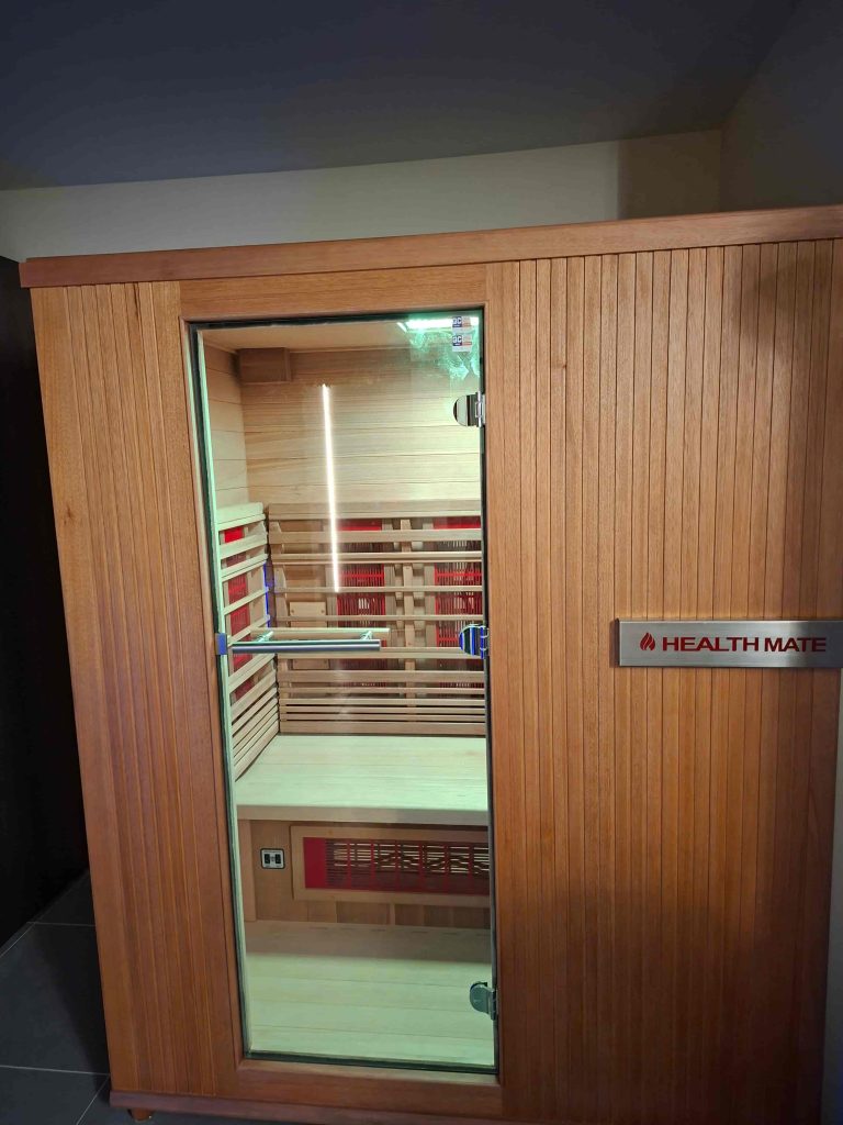 Health Mate infraroodsauna met glazen deur