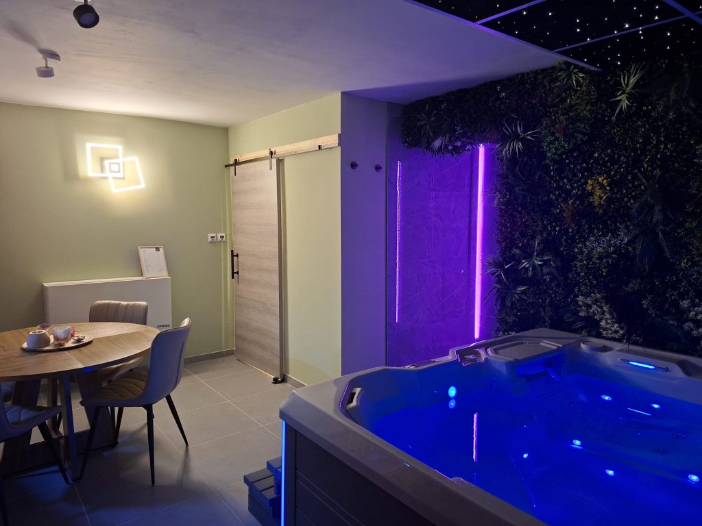 Privé wellnessruimte met jacuzzi bij Carokri nabij Dendermonde